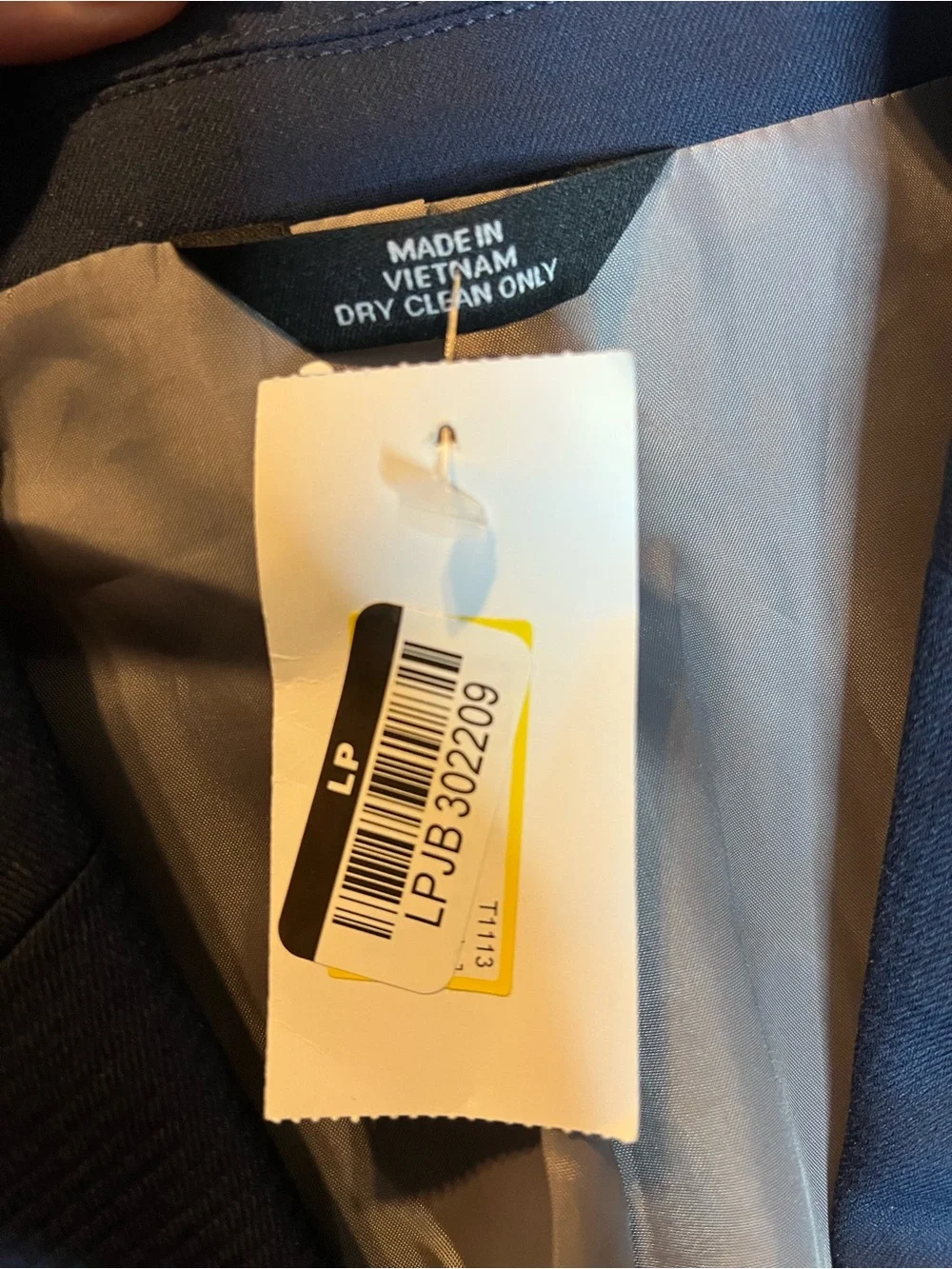 NWT Haggar Men's Classic Navy Blazer 36R